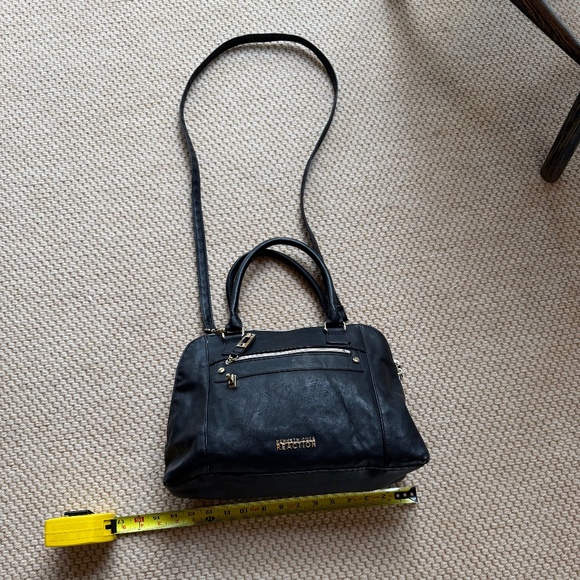 Kenneth Cole Reaction Black  Satchel Shoulder Crossbody Purse - Picture 2 of 6